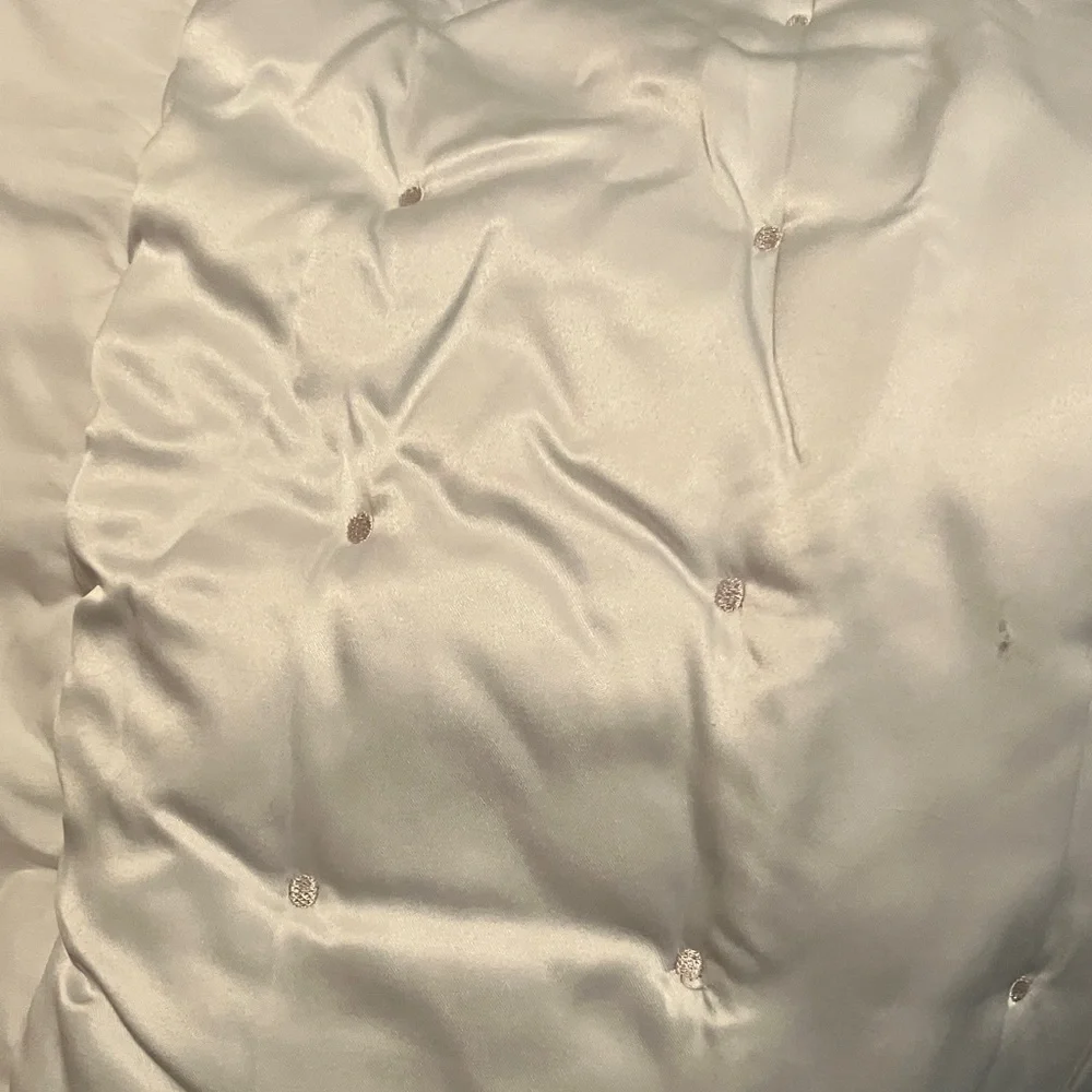 Cal King Quilted Dot White Comforter